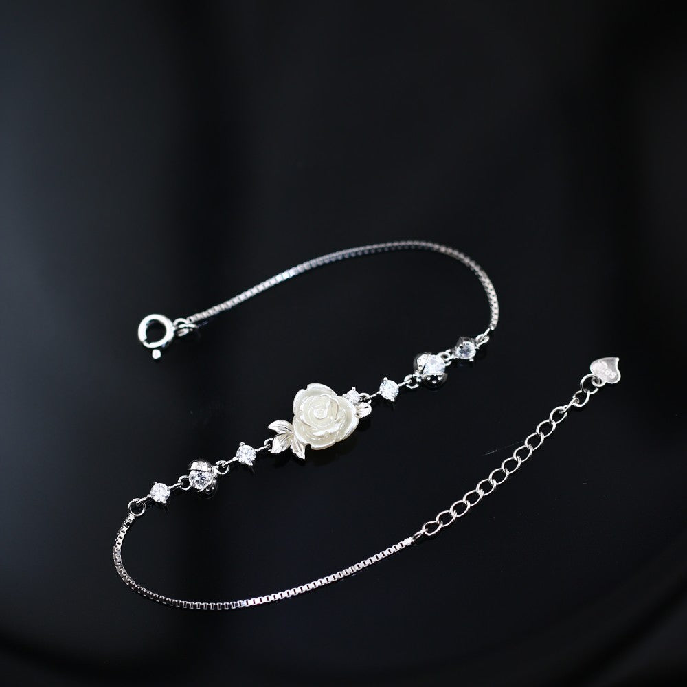 Rose 925 Silver Bracelet