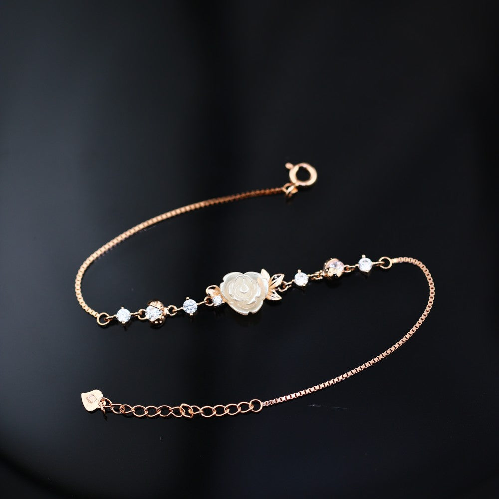 Rose 925 Silver Bracelet
