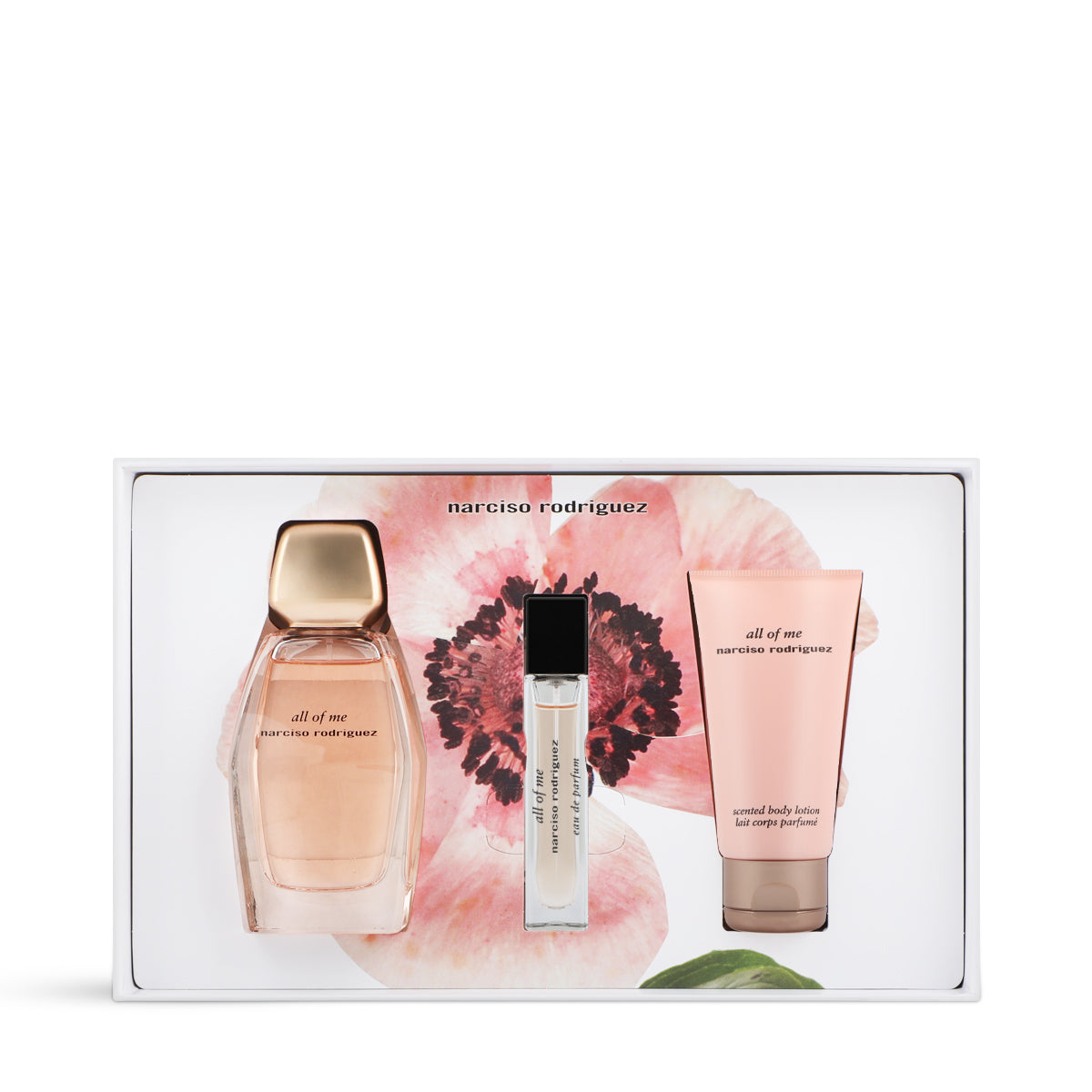 عطر نارسيسو رودريغيز أول أوف مي للنساء – مجموعة أو دو بارفان 90مل + أو دو بارفان 10مل + لوشن للجسم 50مل