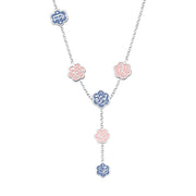 عقد فضة مصري عيار 925 بكلمات "رحمة – ستر – مودة – سعادة – حب"