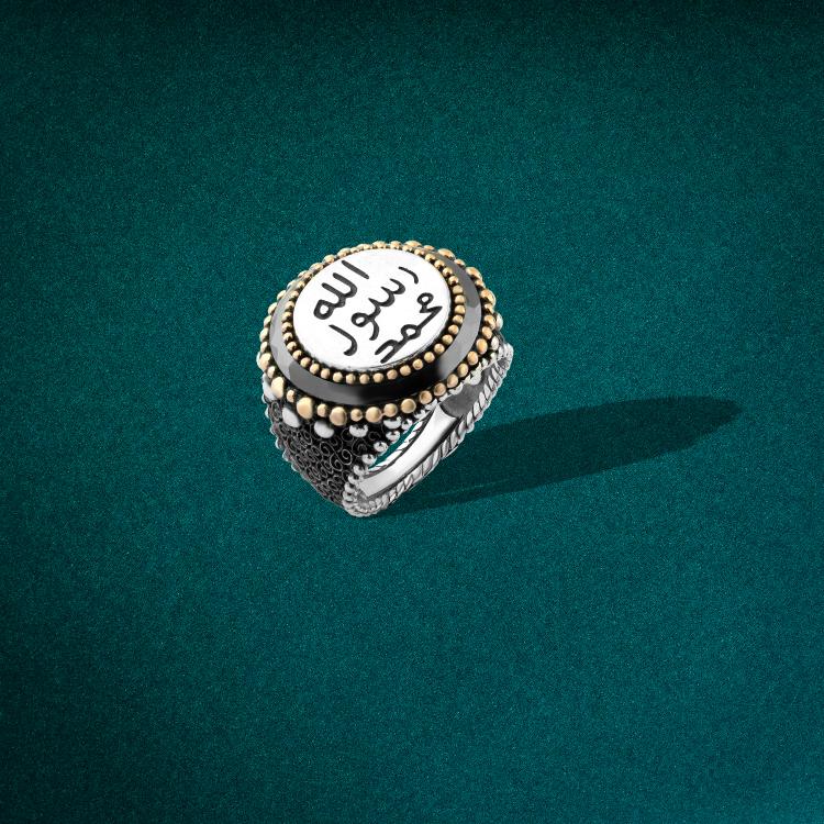 Men’s Turkish 925 Silver Ring Plated with Black Oxide