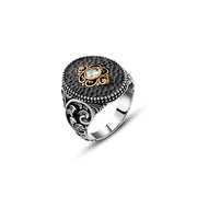 Men’s Turkish 925 Silver Ring Plated with Black Oxide