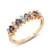 Alexandrite Ring – Rose Gold Plated Sterling Silver