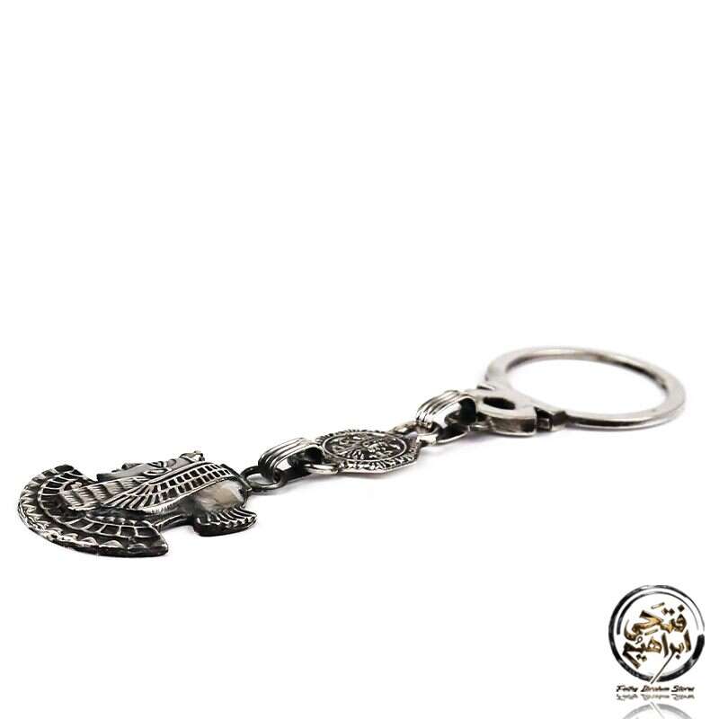KSF05 - Queen Cleopatra Keychain in Egyptian Silver 800