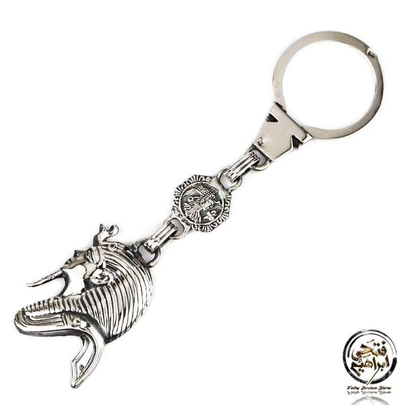 KSF07 - King Tutankhamun Keychain in Egyptian Silver