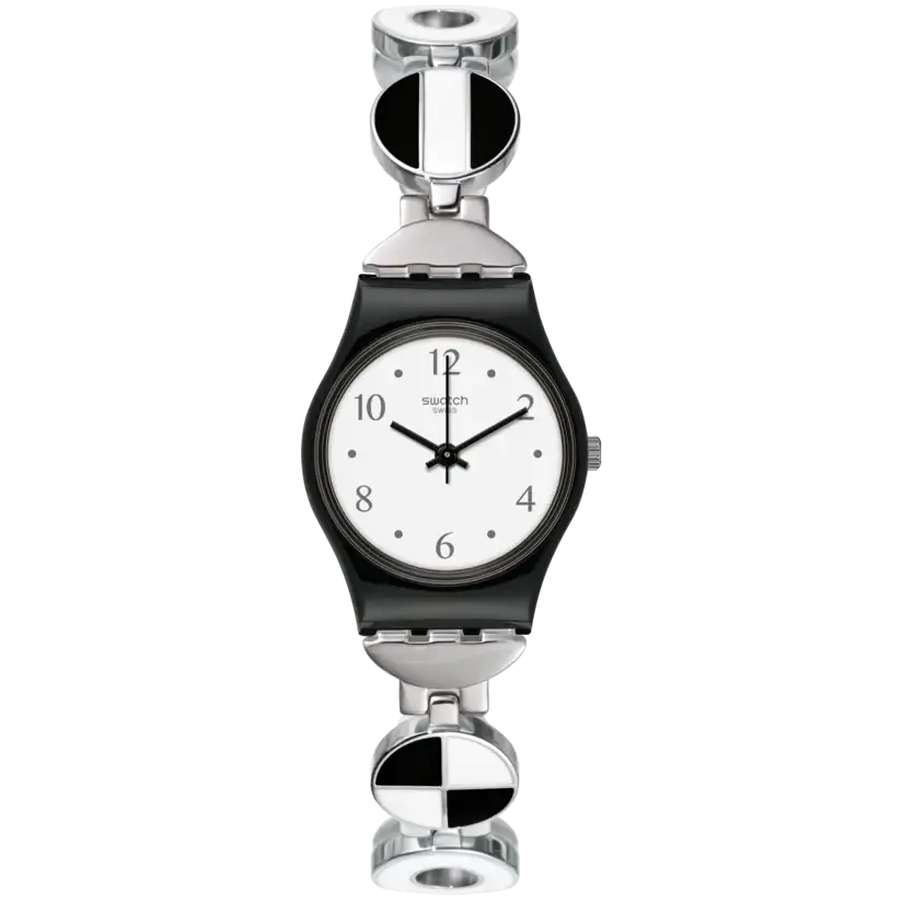 Swatch Blackiniere Women's Multicolored Stainless Steel Watch - LB185G