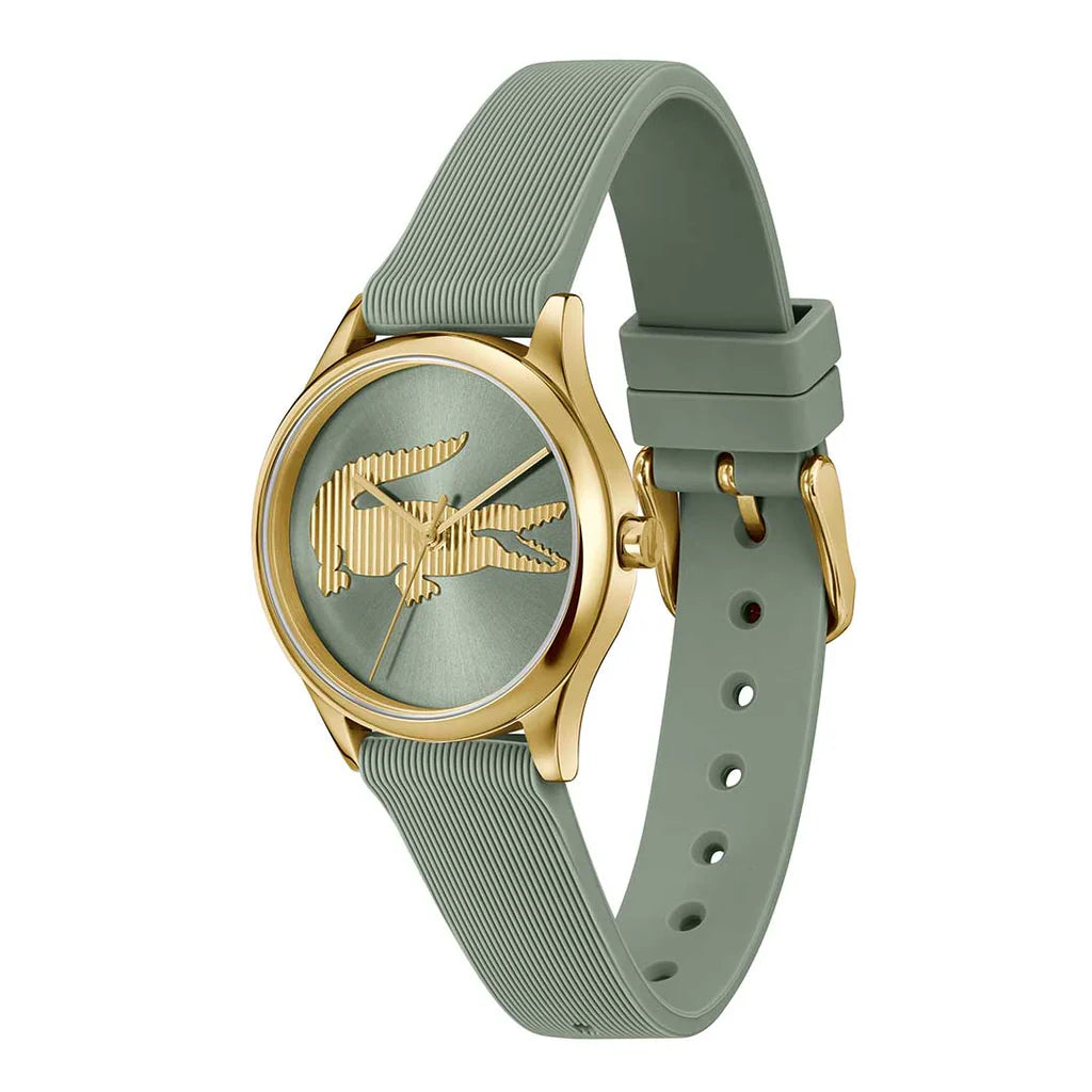 Lacoste Crocodelle Green Rubber Green Dial For Women Watch - 2001481