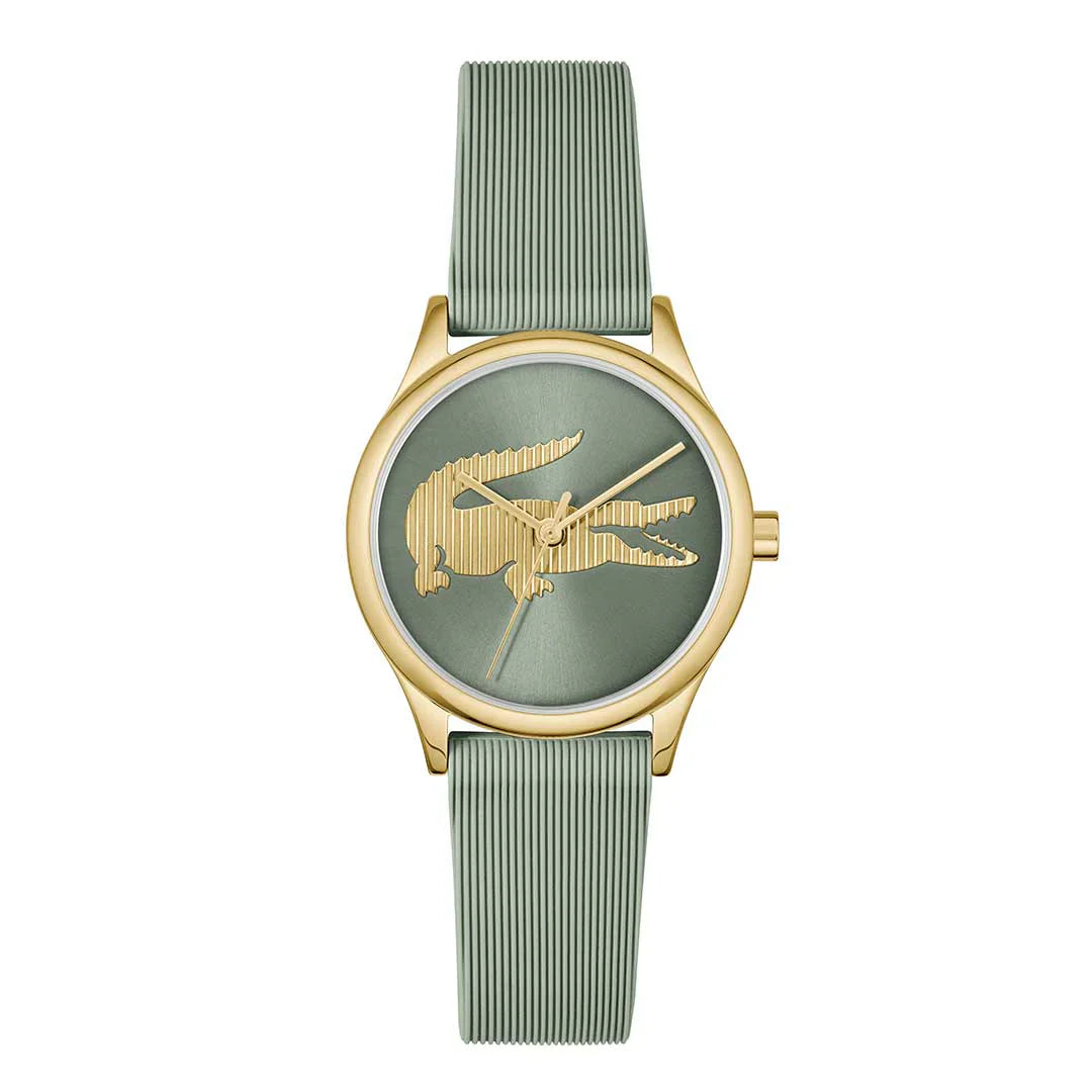 Lacoste Crocodelle Green Rubber Green Dial For Women Watch - 2001481