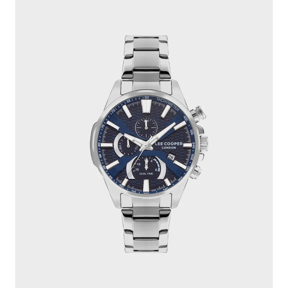 LC07801-390 - ساعة يد لي كوبر متعددة الوظائف بسوار ستانليس ستيل للرجال (Copy)