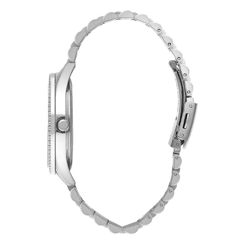 Lee Cooper Women's Analog Watch with Two-Tone Stainless Steel Bracelet (Silver × Gold)
