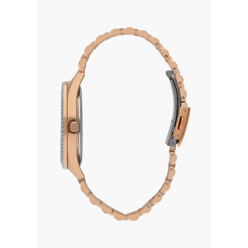 Lee Cooper Women's Analog Watch with Gold Stainless Steel Bracelet
