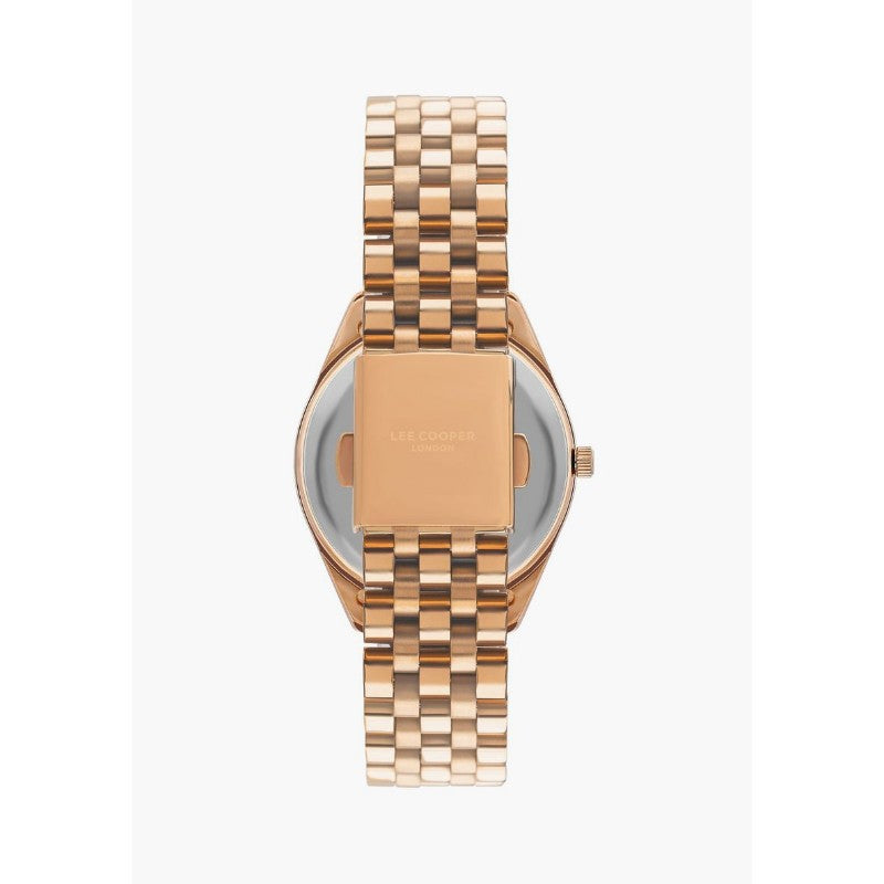 Lee Cooper Women's Analog Watch with Gold Stainless Steel Bracelet