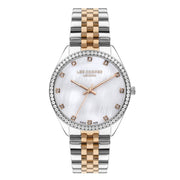  Lee Cooper Women's Analog Watch with Two-Tone Stainless Steel Bracelet