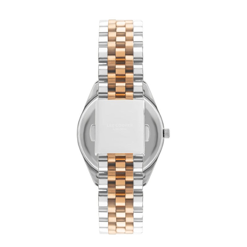  Lee Cooper Women's Analog Watch with Two-Tone Stainless Steel Bracelet