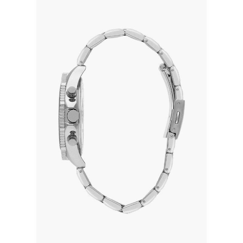 Lee Cooper Men's Multi-Function Watch with Silver Stainless Steel Bracelet
