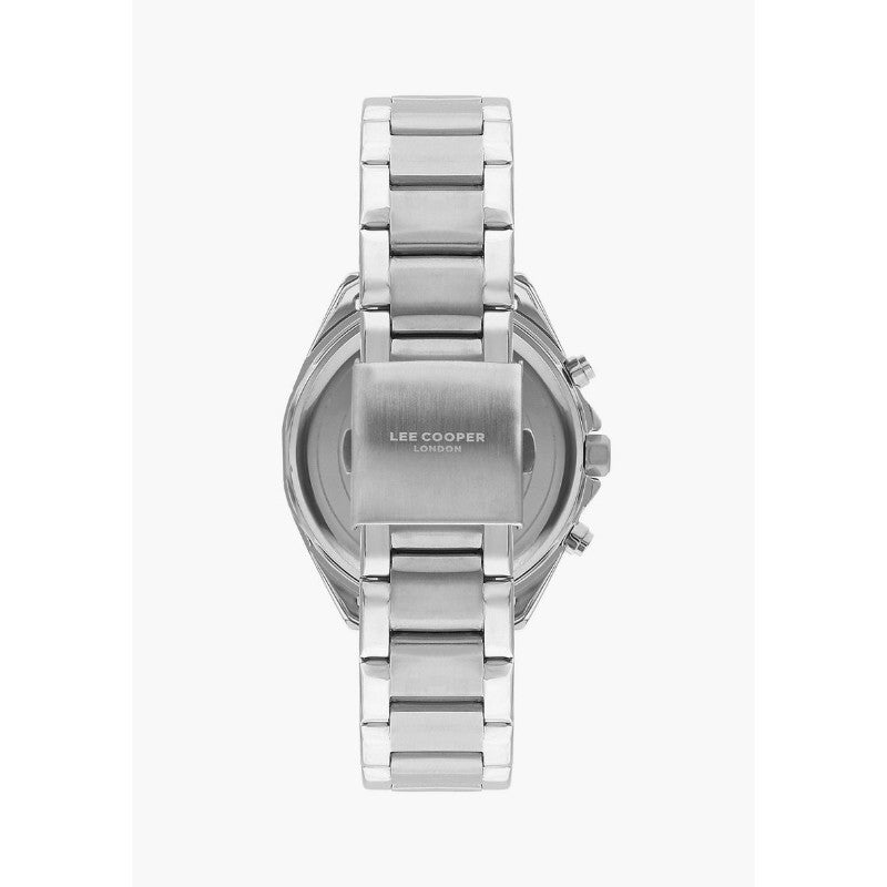 Lee Cooper Men's Multi-Function Watch with Silver Stainless Steel Bracelet
