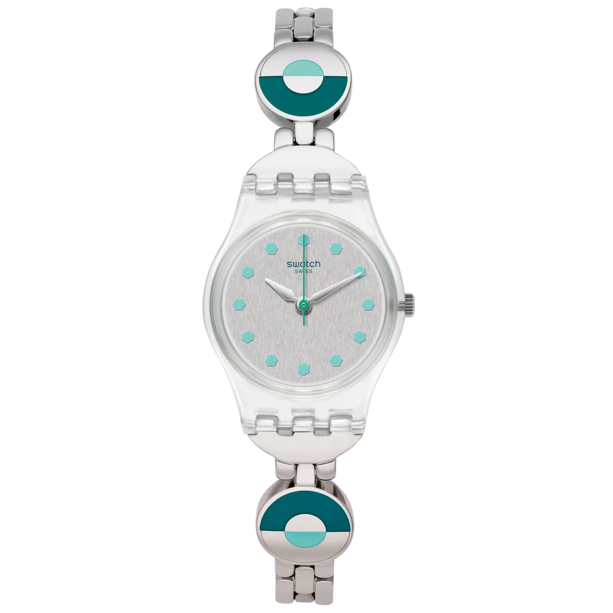 Swatch Women's Analog Watch – Silver Dial & Silver Stainless Steel Bracelet