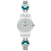 Swatch Women's Analog Watch – Silver Dial & Silver Stainless Steel Bracelet
