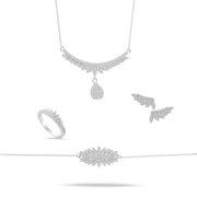 طقم أجنحة النور – فضة إيطالي عيار 925