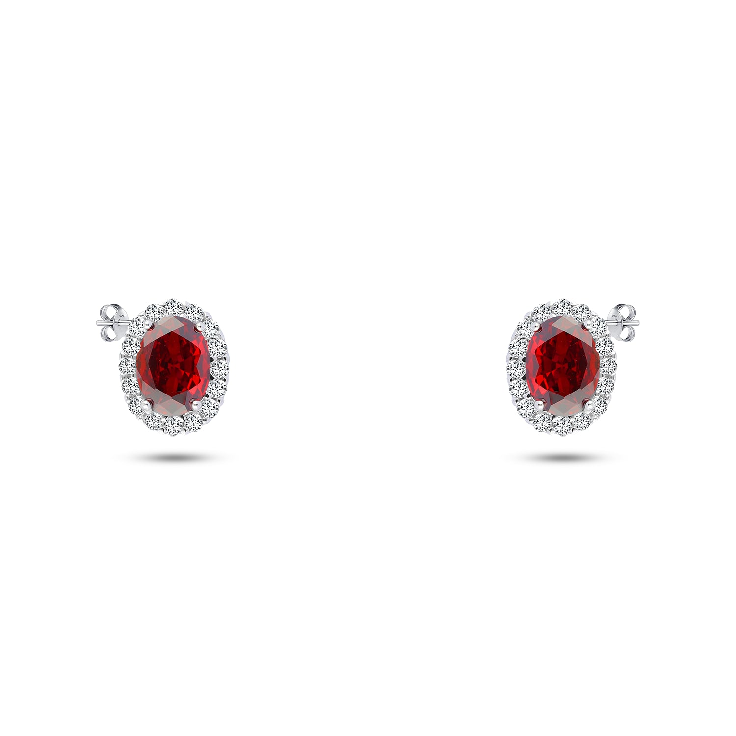 Royal Femininity Set – Adorned with Red Stone and White Zircon