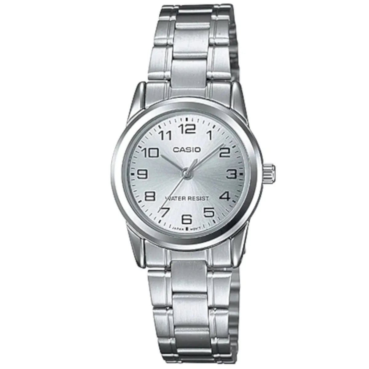 Casio Women's Analog Watch - Silver Dial with Stainless Steel Band