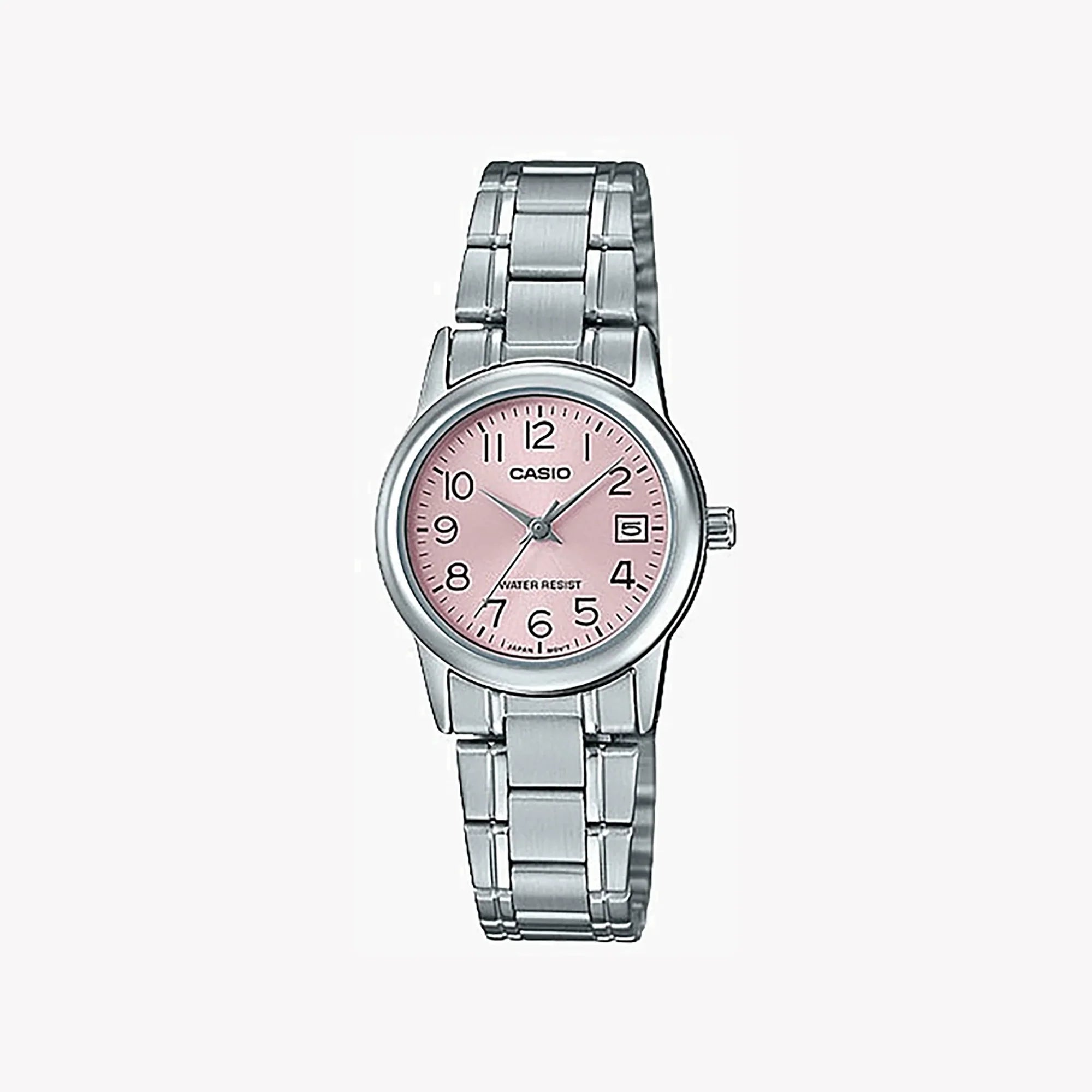 ساعة كاسيو بعرض أنالوج وسوار معدني للنساء LTP-V002D-4BUDF