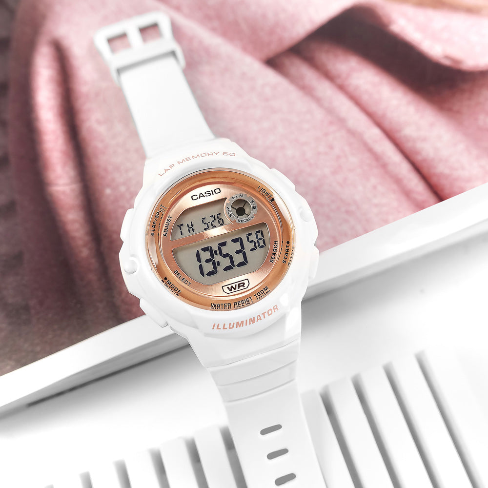 LWS-1200H-7A2VDF - Casio Women's Digital Watch with Resin Band
