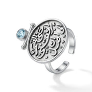 Ring "Hatta Al Qamar Yorafekni Ela An Asel" 925 Silver