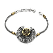 925 Silver Bracelet Engraved with "How Could the Heart Forget the One Who Lives in the Soul"