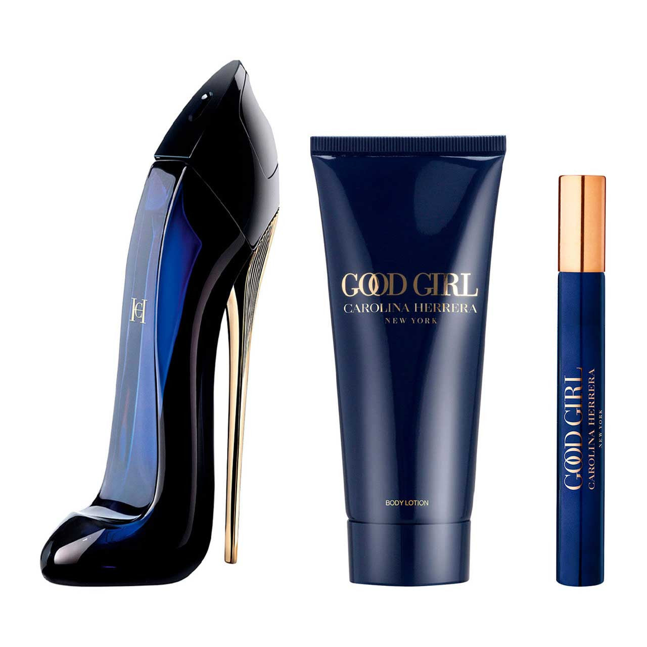 Carolina Herrera Good Girl Gift Set for Women – Eau de Parfum 80 ml + Body Lotion 100 ml + EDP 10 ml