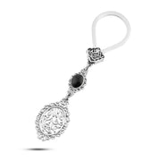 ميدالية "فالله خير حافظًا بحجر أونيكس" فضة عيار 800