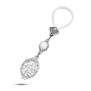 ميدالية "فالله خير حافظًا بحجر صدف" فضة عيار 800