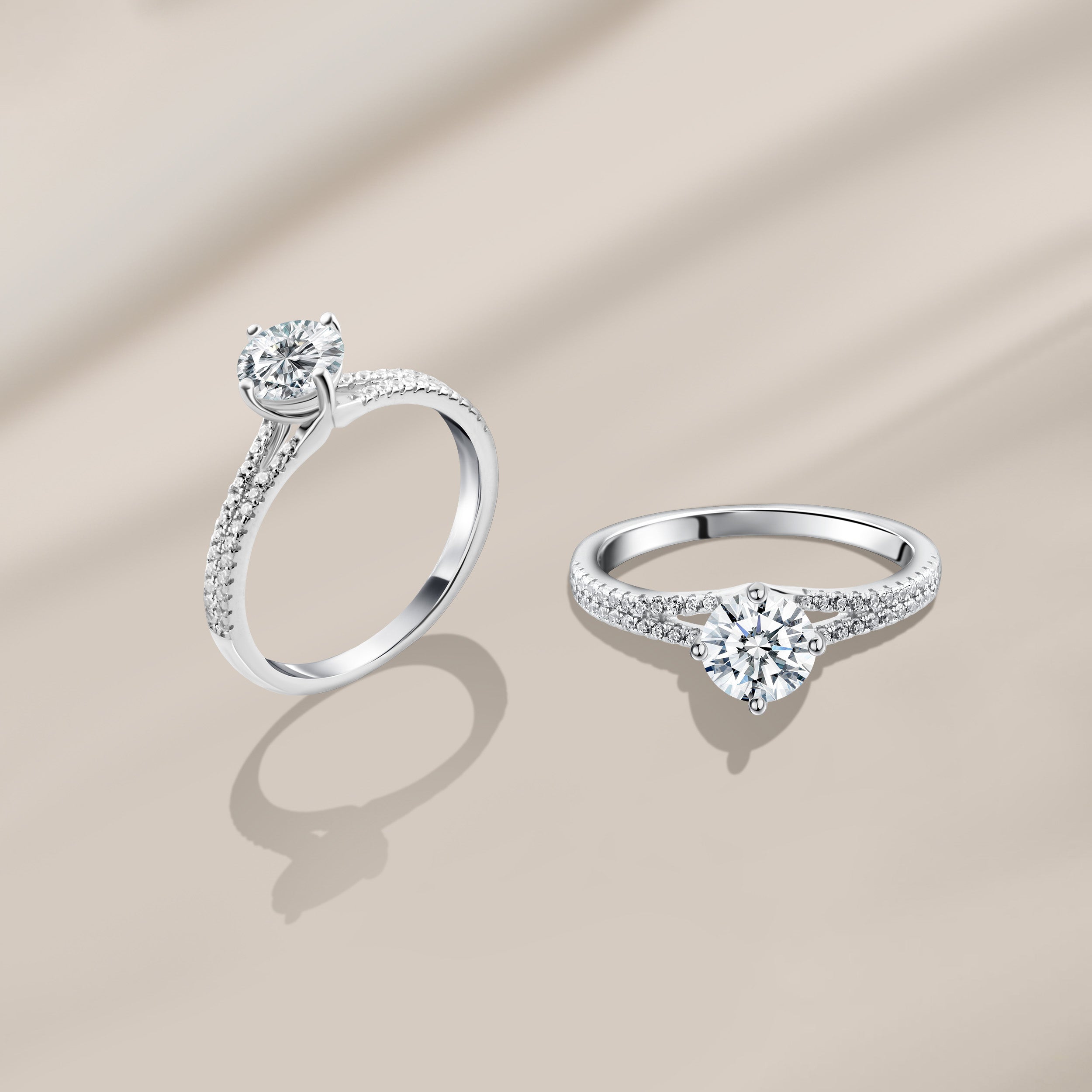 Shiny Zircon 925 Silver Ring