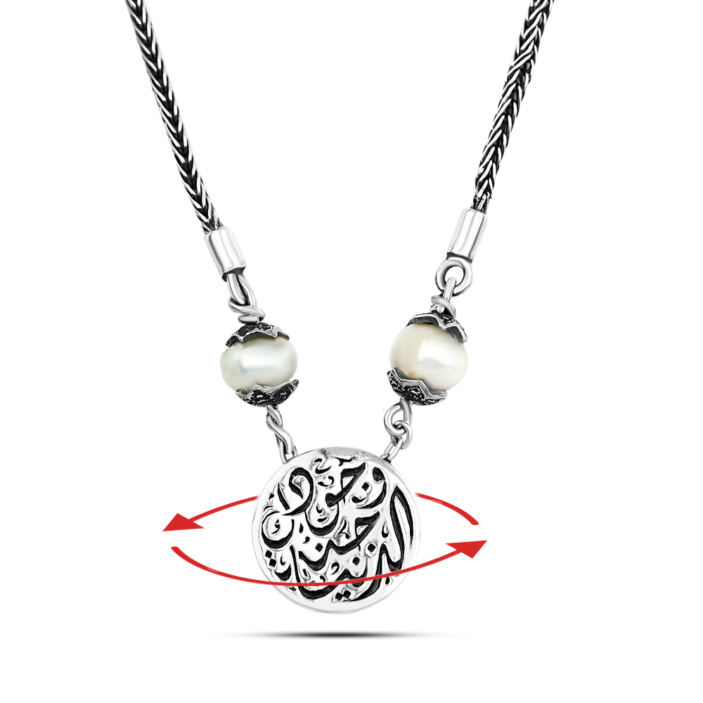 Handmade Pearl Necklace in 925 Silver – Luxury Egyptian Jewelry
