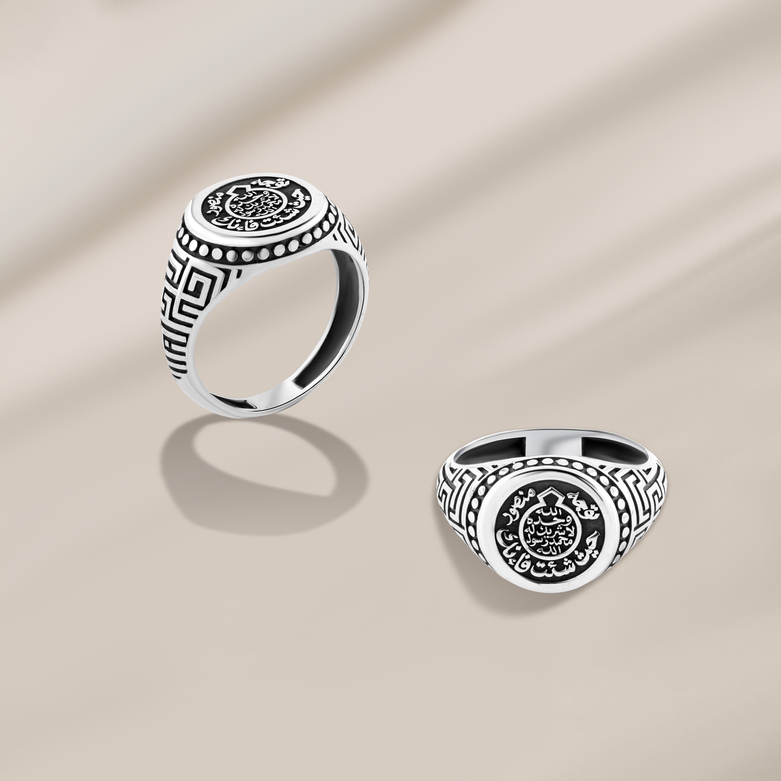 خاتم رجالي ختم النبوة فضة عيار 925