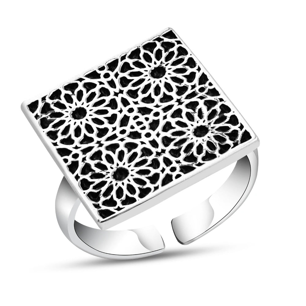925 Egyptian Women’s Silver Islamic Engravings Ring