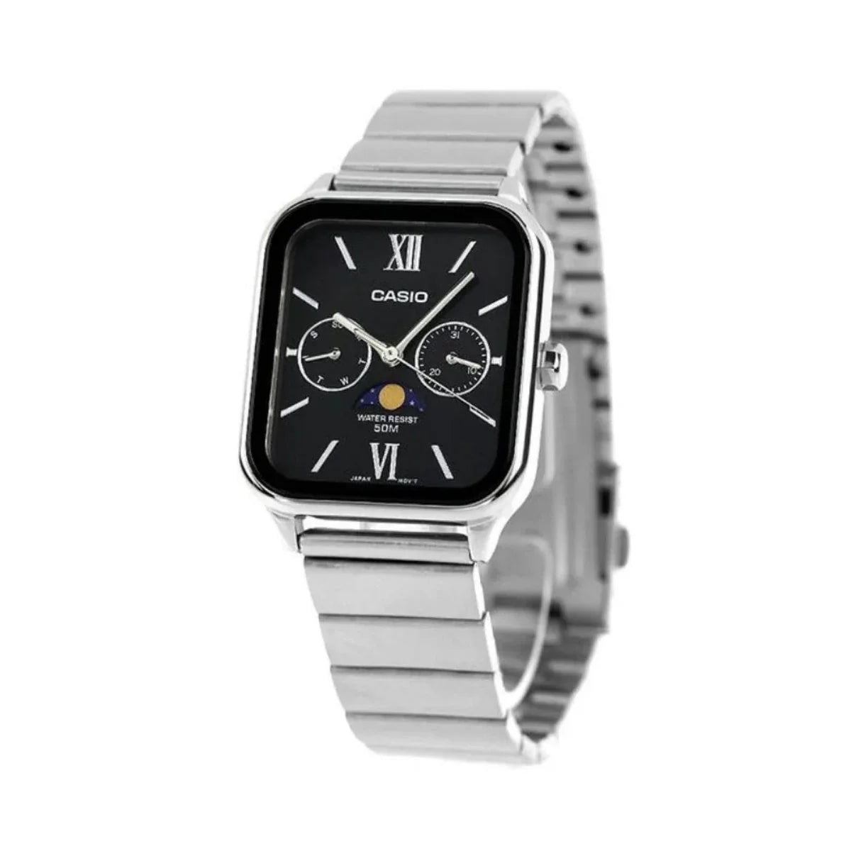 ساعة كاسيو رجالي أنالوج بسوار ستانلس ستيل - MTP-M305D-1A2VDF