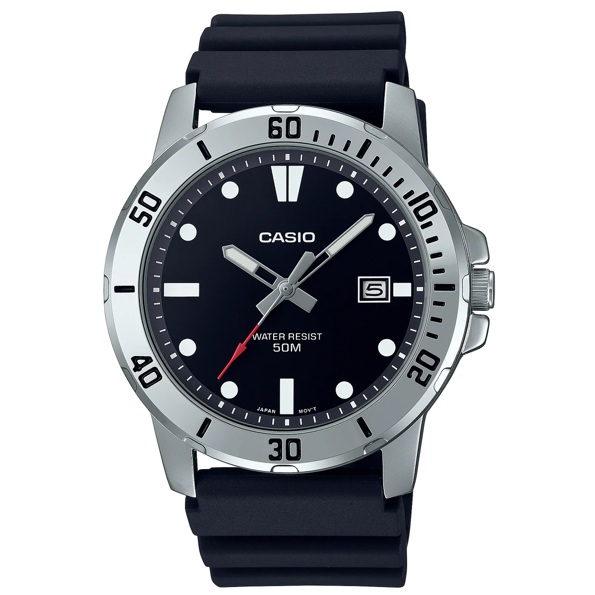 Casio Men’s Analog Watch with Resin Strap MTP-VD01-1EV