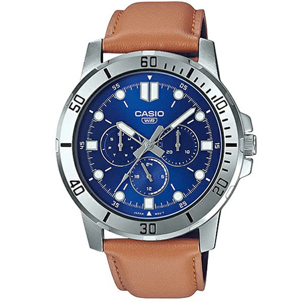 MTP-VD300L-2EUDF - Men's Analog Watch Casio Leather