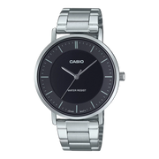 Casio Classic Black Dial Stainless Steel Men's Watch