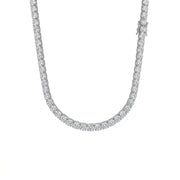 Classic 3.5mm Zircon Tennis Necklace - 925 Silver