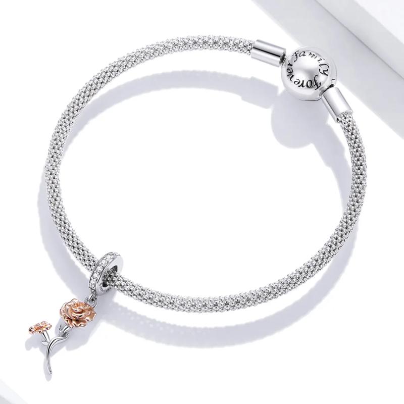 Carnation 925 Silver Charm