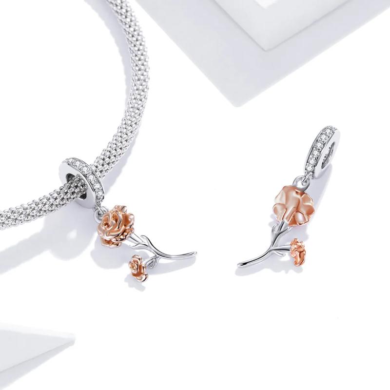 Carnation 925 Silver Charm