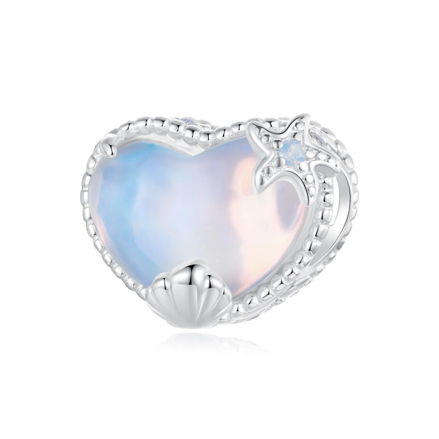 Starfish Heart 925 Silver Charm
