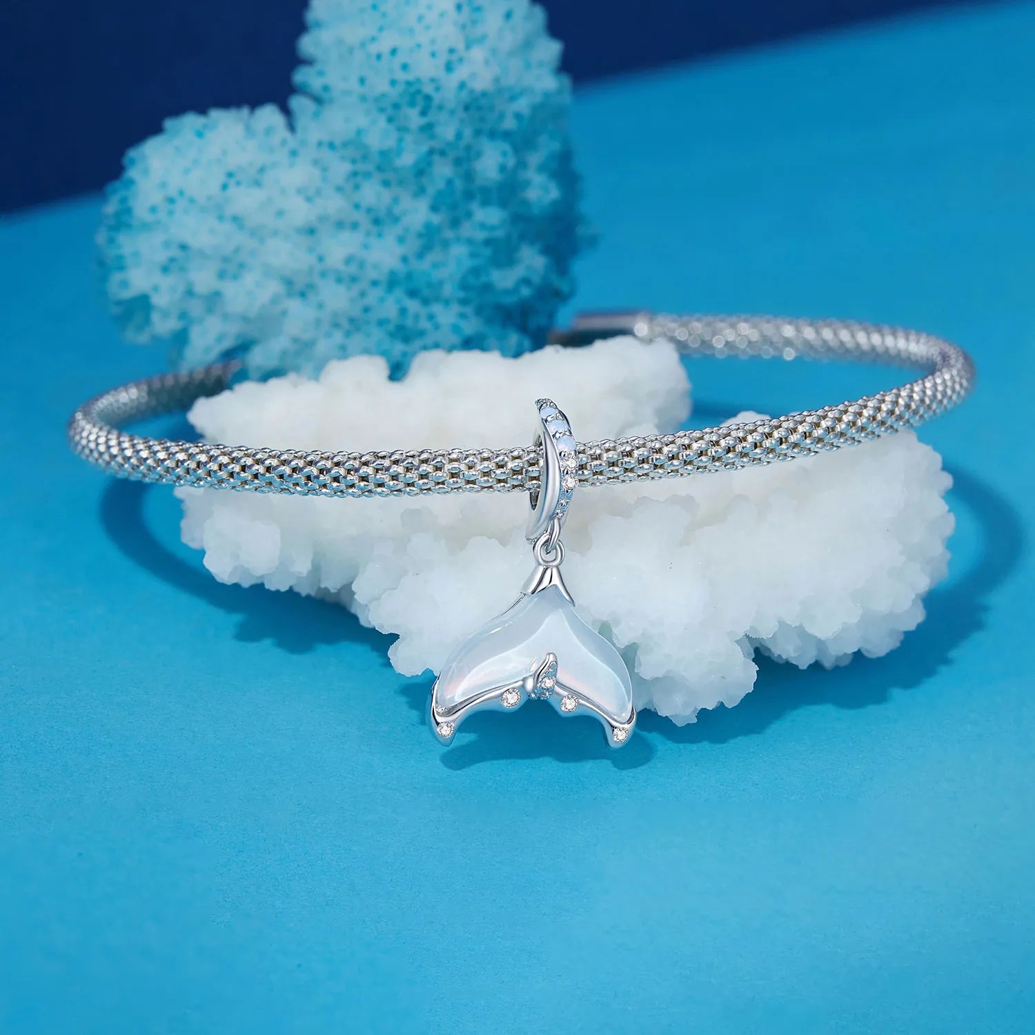 Fish Tail 925 Silver Charm