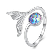 Mermaid Tail 925 Silver Ring