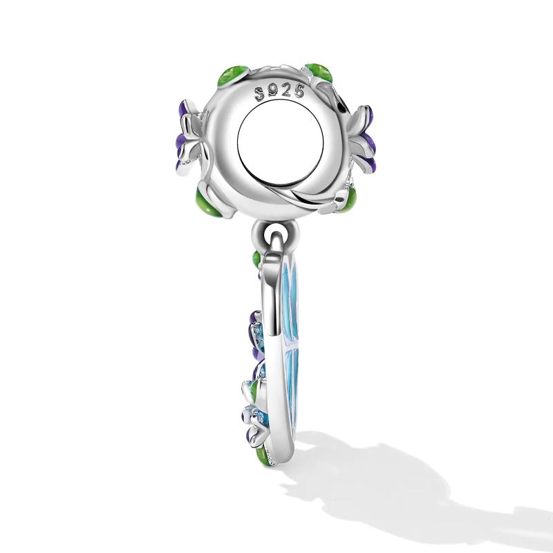 Flower Window 925 Silver Charm