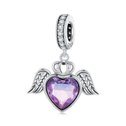 Winged Heart 925 Silver Charm
