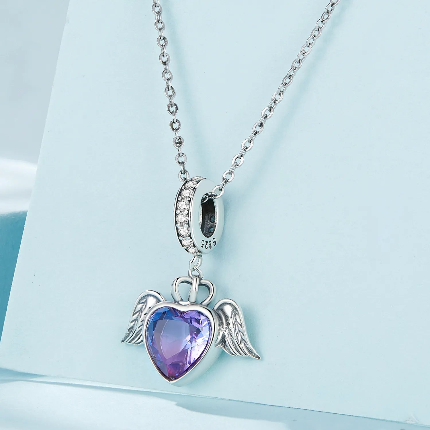 Winged Heart 925 Silver Charm