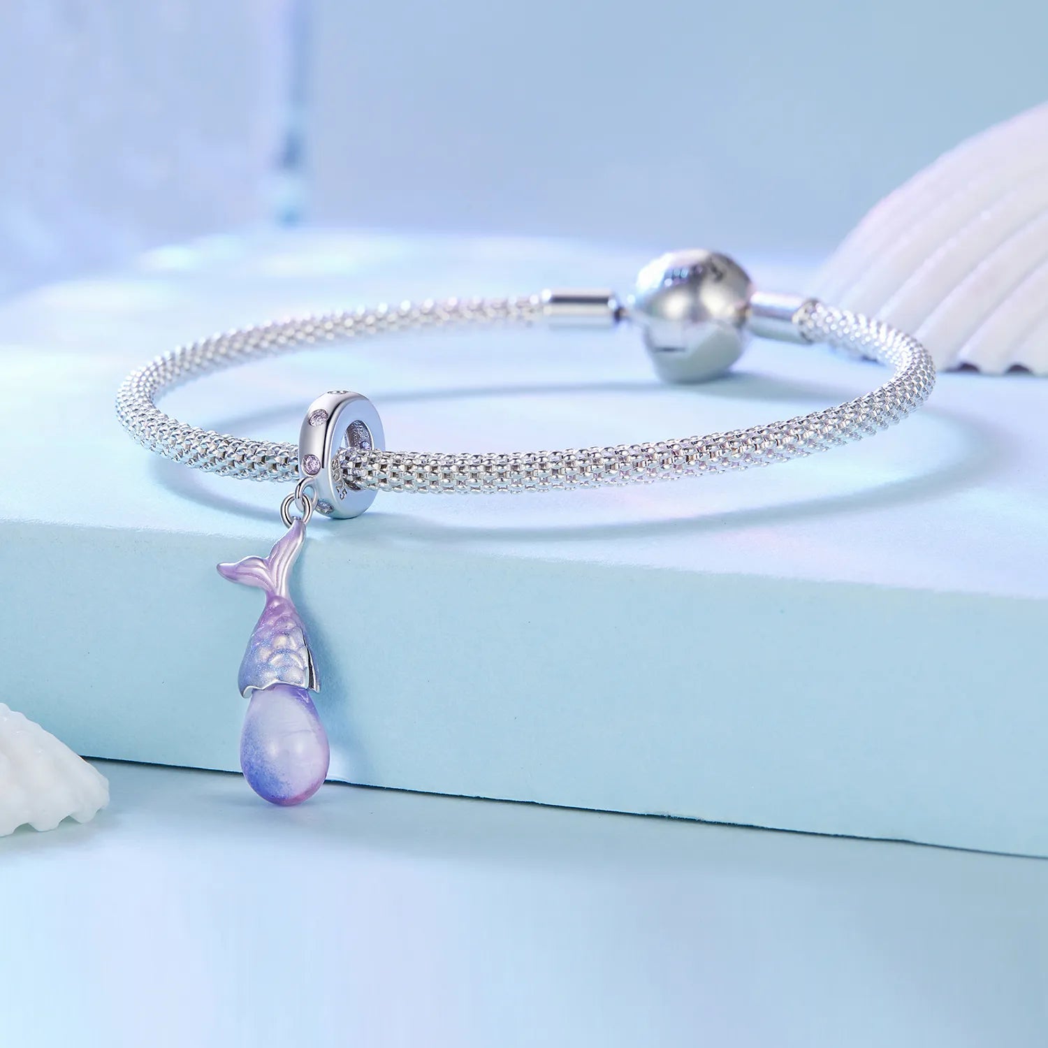 دلاية فضة عيار 925 ذيل حورية البحر متدلي